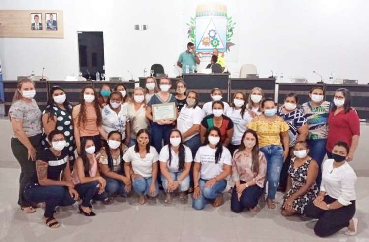 Entrega das Moções de Aplauso aos profissionais da Saúde e Educação de União do Sul-MT
